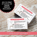 service dog handler ada information card